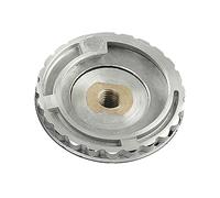 Almohadilla de soporte de goma de aluminio macizo, 100 mm diseño central de agujero de agua para piedras preciosas, almohadilla de pulido, adaptador compatible con doble rosca para bordes de piedra