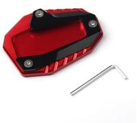 Almohadilla de soporte del lado del pie Extensión De Soporte CNC Para Motocicletas para Ducati 796 821 939, Almohadilla De Extensión Para Caballete Lateral, Placa De Soporte(Rojo)