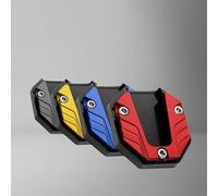 Almohadilla de Soporte Lateral para Motocicleta Caballete Moto Soporte de Extensión Accesorios Motocicleta CNC Aluminio Soporte Almohadilla Soporte Lateral Pie Ampliar Acolchado (negro)