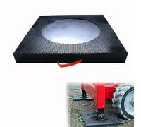 Almohadilla de soporte para grúas de alta resistencia,almohadillas para gatos de caravanas con ranuras circulares, estabilización aislantes(16x16x2.4"/40x40x6cm)