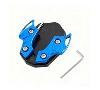Almohadilla de soporte para motocicleta Reposapiés de soporte lateral para motocicleta, ancho para Base(Azul)