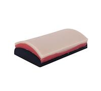 Almohadilla de sutura de entrenamiento profesional, modelo de piel, 3 capas de piel, base curvada, reutilizable, duradera para estudiantes y enfermeras