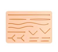 Almohadilla de Sutura de Incisión, 3 Capas con 14 Heridas, Practicar Sutura, Modelo Piel, Completo para Prácticas Estudiante
