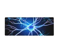 Almohadilla de teclado de goma de 12 x 31.5 pulgadas, extensiones de neuronas WHJSHOP imprime suave y grueso para proteger el escritorio para estudio de computadora de oficina