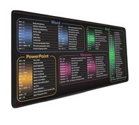 Almohadilla de teclado extragrande con acceso directo de palabras para entusiastas de la productividad y los amantes de los juegos, almohadilla antideslizante