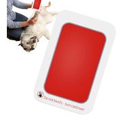 Almohadilla de tinta con estampado de patas,Almohadilla de tinta sin tinta | Sello con estampado de pata de perro Clean Touch | Kit de adorno de huella de mano, tarjeta de impresión colorida, fabrican