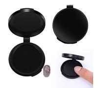 Almohadilla De Tinta Negra,Almohadilla Tinta,2 Piezas Almohadillas De Tinta Para Huellas Dactilares,Almohadillas De Tinta Para Impresión De Pulgar,Almohadilla De Tinta Profesional De Huellas,Redondas