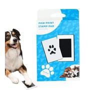 Almohadilla de tinta para huellas de patas de perro - Creador de huellas | de huellas de recuerdos | Almohadillas de tinta para impresión de patas, huella de pata de recuerdo artesanal, fabricante de