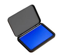 Almohadilla de tinta portátil para huellas dactilares, de secado rápido, para cheques financieros, contratos, suministros de oficina, contabilidad, tinta