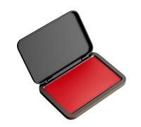 Almohadilla de tinta portátil para huellas dactilares, de secado rápido, para cheques financieros, contratos, suministros de oficina, contabilidad, tinta