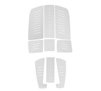 Almohadilla de tracción de cubierta EVA, alfombrilla antideslizante para tabla de surf, almohadilla trasera para tabla de remo con diseño antidiseño, agarre de surf cómodo y (Blanca)