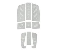 Almohadilla de tracción de cubierta EVA, alfombrilla antideslizante para tabla de surf, almohadilla trasera de absorción de impactos para tabla de remo Longboard, cubierta de (Gris)