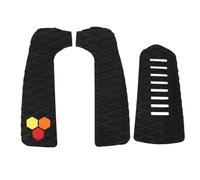 Almohadilla de tracción de la Cubierta de Surf Eva Anti Slip trimmable con Almohadilla de la Cubierta de la Tabla de Surf de Surf para el yate de Paleta de Longboard 3 Paquete (Negro)
