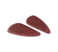 Almohadilla de tracción decorativa para tanque de combustible de motocicleta que ofrece agarre funcional e integración estética minimalista (marrón oscuro)