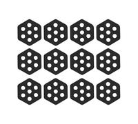 Almohadilla de tracción del Tablero de genérérico, Almohadillas de Cubierta de Tablero de Remo hexágono de 12 Piezas - Suministros de Deportes acuáticos para Pescar en la Playa de Fitness de ma