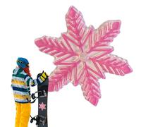 Almohadilla de tracción para snowboard, alfombrilla transparente en forma, almohadillas de snowboard de agarre mejorado, diseño elevado 3D portátil para estabilidad y control