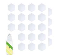 Almohadilla de tracción para surf | 22 piezas antideslizantes hexagonales para cubierta de tracción, agarre para tabla de surf | para deportes acuáticos Shortboard Skimboard Kiteboards mujeres hombres