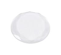 Almohadilla de vidrio de pestañas postizas, Soporte de pegamento de pestañas de cristal redondo Separador de pestañas Extensiones de paleta de pegamento adhesivo, Paleta de pegamento de extensión de