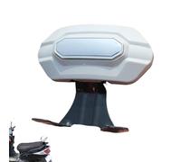 Almohadilla del Respaldo de la Motocicleta, Respaldo Street Glide - Cómodo soporte para el conductor,Almohadilla trasera desmontable para bicicleta eléctrica, respaldo ligero y cómodo para scooter, bi