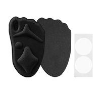 Almohadilla elástica de esponja 4D negra para zapatos, transpirable y resistente al desgaste, almohadilla para aliviar el dolor, antideslizante profesional