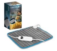 Cecotec Almohadilla Eléctrica 35x40cm HeatConfort 4000 ThermalPad. 100W, Almohada Eléctrica con Forma Rectangular, Ideal para Lumbar, Cuello, Hombros, 9 Niveles de Temperatura, Controlador LCD