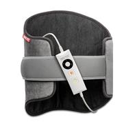 Imetec Intellisense Lumbar, Almohadilla térmica para la región lumbar con banda elástica, Calentamiento rápido, Tejido hipoalergénico, 5 temperaturas, Electrobloqueo de seguridad, Lavable, 61x38 cm