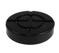 Almohadilla Elevadora de Goma Redonda para Gatos y Soportes | Superficie Texturizada Antideslizante, Fácil Limpieza y Forma que Conserva Su Perfil, Color Negro