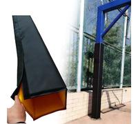 Almohadilla envolvente para bastón de baloncesto, cobertura completa, personalizable para después del choque, protección al aire libre para todo tipo de clima para gimnasio, sótano, garaje