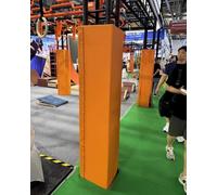 Almohadilla Envolvente para Postes de Baloncesto - Almohadillas de Seguridad de Espuma Amarilla duraderas de 1,8 m para Postes de 7,62 a 23,86 cm, protección para pilares de garajes y cocher