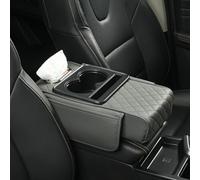 Almohadilla ergonómica de espuma viscoelástica para reposabrazos con portavasos integrado para consola central del coche para proporcionar mayor apoyo al conductor (gris)