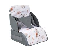 Almohadilla ergonómica para asiento infantil para coche y sillas altas, suave, lavable a máquina con correas, almohadilla antideslizante para asiento infantil