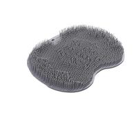 Almohadilla exfoliante para pies de ducha, almohadilla de lavado de pies, almohadilla de lavado exfoliante para montar en la pared, alfombrilla de succión deslizante para hombres y mujeres (gris, 1