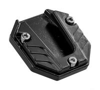 Almohadilla extensora de soporte lateral de aleación de aluminio para motocicleta, scooter, coche eléctrico, evita arañazos y añade estabilidad en varios terrenos (negro)