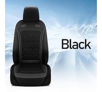 Almohadilla for Asiento de automóvil con Flujo de Aire: 24 Orificios de ventilación, Brisa instantánea, renovación en 5 Segundos, Cuero Duradero y Tela de Malla.(Black)