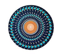 Almohadilla giratoria de ilusión óptica de 12 pulgadas, animación activada por estroboscópico, material de poliéster y fieltro, alfombrilla de grabación, almohadilla antideslizante de vinilo, diseño