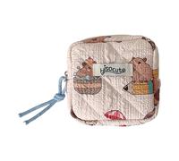 Almohadilla higiénica de almacenamiento sanitaria de tela suave para cuidado discreto sobre la marcha, organizadores de productos menstruales impermeables