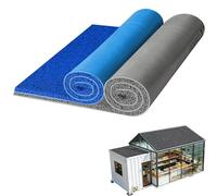 Almohadilla Insonorizante Autoadhesiva, Tapete Insonorizante para Exteriores, Azoteas, Aires Acondicionados y Cobertizos, Bobina De Alambre Grueso + PVC Antideslizante(Gray,1.2x1m(47.2x39.3in))