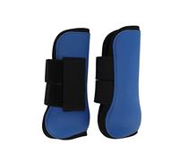 Almohadilla interna elástica de protección para las patas del caballo, botas frontales para salto de obstáculos, botas de soporte para tendones que absorben los golpes con correa (patas delanteras