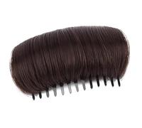 Almohadilla invisible para engrosamiento del cabello, diseño de peine para volúmenes de cabeza plana, accesorio de fibra sintética para bodas, uso diario, peine de engrosamiento de cabeza plana