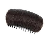 Almohadilla invisible para engrosamiento del cabello, diseño de peine para volúmenes de cabeza plana, accesorio de fibra sintética para bodas, uso diario, sin costuras, peine de extensión