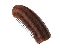 Almohadilla invisible para flequillo de pelo sintético, peine de pelo alto y recto para mujer, extensiones y accesorios de cabello natural (C)