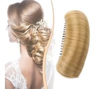 Almohadilla invisible y esponjosa para el cabello, bultos naturales para insertar volumen, accesorio para el cabello, clip de volumen, almohadilla invisible para el cabello esponjoso rubio para