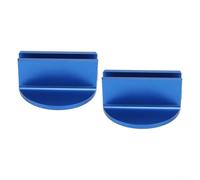 Almohadilla magnética de aluminio para gato de soldadura con protector de riel ranurado diseñado para evitar daños y proporcionar estabilidad cuando se utilizan gatos de suelo en vehículos (naranja)