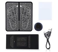 Almohadilla masajeadora de pies, alfombrilla masajeadora de pies 6 modos 9 Fuerza USB Recargable Microcorriente Almohadilla de masaje de suela