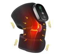 Almohadilla masajeadora de rodilla térmica con vibración, envoltura térmica recargable inalámbrica para aliviar el estrés en hombros, codos y rodillas