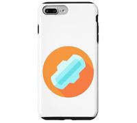 Almohadilla Menstrual Almohadilla Sanitaria Menstruación Carcasa para iPhone 7 Plus/8 Plus