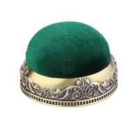 Almohadilla para agujas de coser, soporte de terciopelo de aluminio, alfiletero decorativo, almacenamiento de costura organizado, pequeña herramienta de banco de trabajo | Para acolchar, manualidades