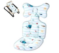 Almohadilla para asiento de coche, para recién nacidos, forro para cochecito de bebé, soporte para cabeza y cuerpo, alfombrillas de almohada para asientos de cochecito