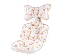 Almohadilla para asiento de coche para recién nacidos, suave y transpirable, cojín de apoyo antideslizante para la cabeza y el cuerpo del bebé