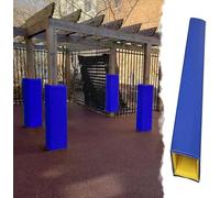 Almohadilla para bastón de baloncesto, acolchado de barrera envolvente de 4 pies de alto para poste de apoyo, cubierta de 4 x 4 pulgadas para uso en garaje y sótano